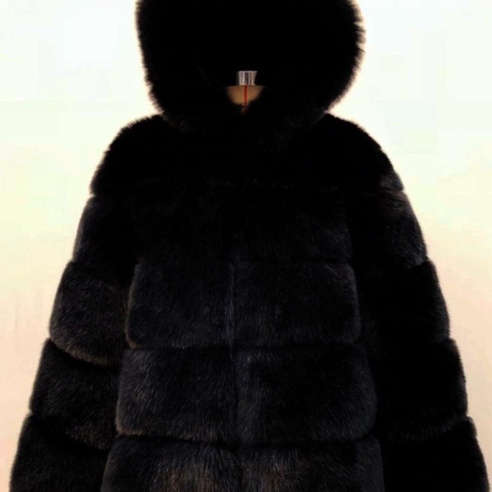 Faux fur coat
